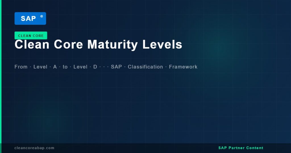 clean core maturity levels