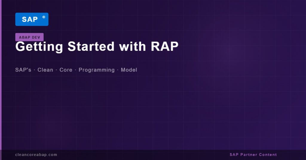 getting started with rap