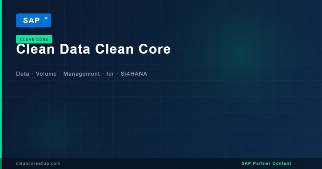 clean data clean core